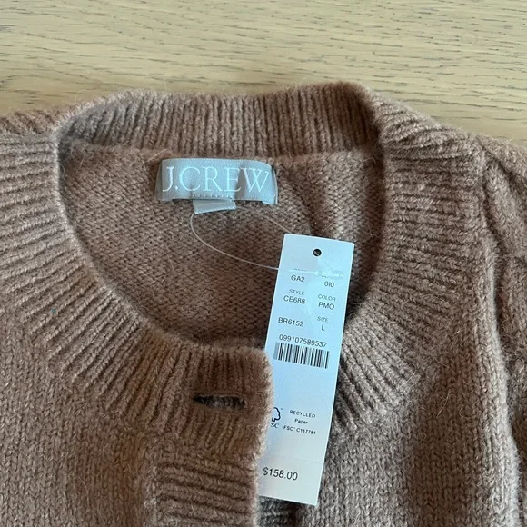 J. Crew Cable Knit Cardigan - Picture 7 of 9